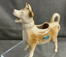 Antique Elsie Cow Advertising Borden's Cow Creamer ORIGINAL LABEL 1950s NICE