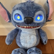 Many Moods Stitch Sounds and Phrases Interactive Plush, 14 In Working