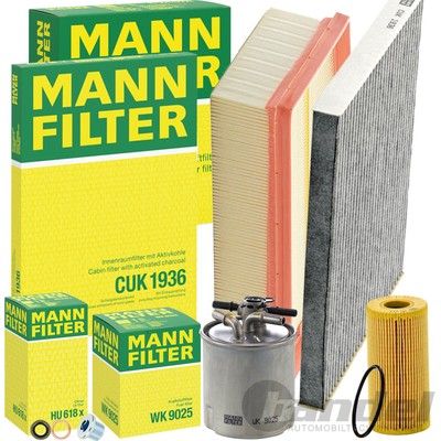 MANN FILTER  INSPEKTIONSPAKET passend für NISSAN QASHQAI J10+X-TRAIL T31 dCi