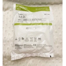 T.E.D. Anti-Embolism Knee High Stockings, CardinalHealth, Size G/X-Large, White