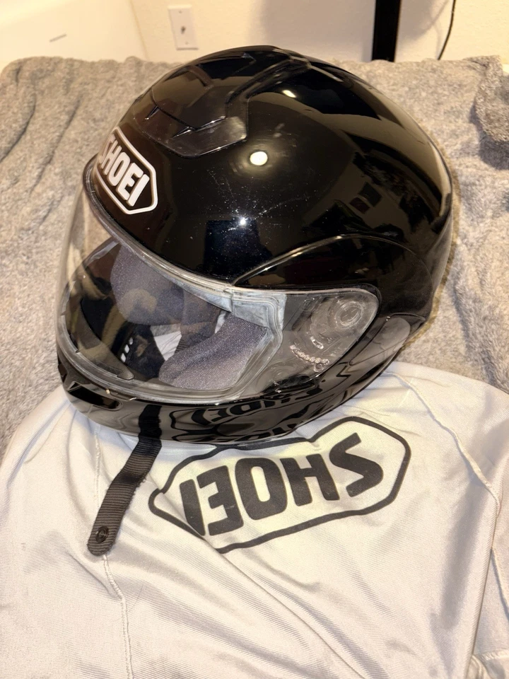 Casco de moto Shoei Multitec para mujer negro brillante. XXS Foto 3 de 4