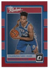 2017-18 Donruss Optic The Rookies Red #1 Markelle Fultz 04/99 Philadelphia 76ers