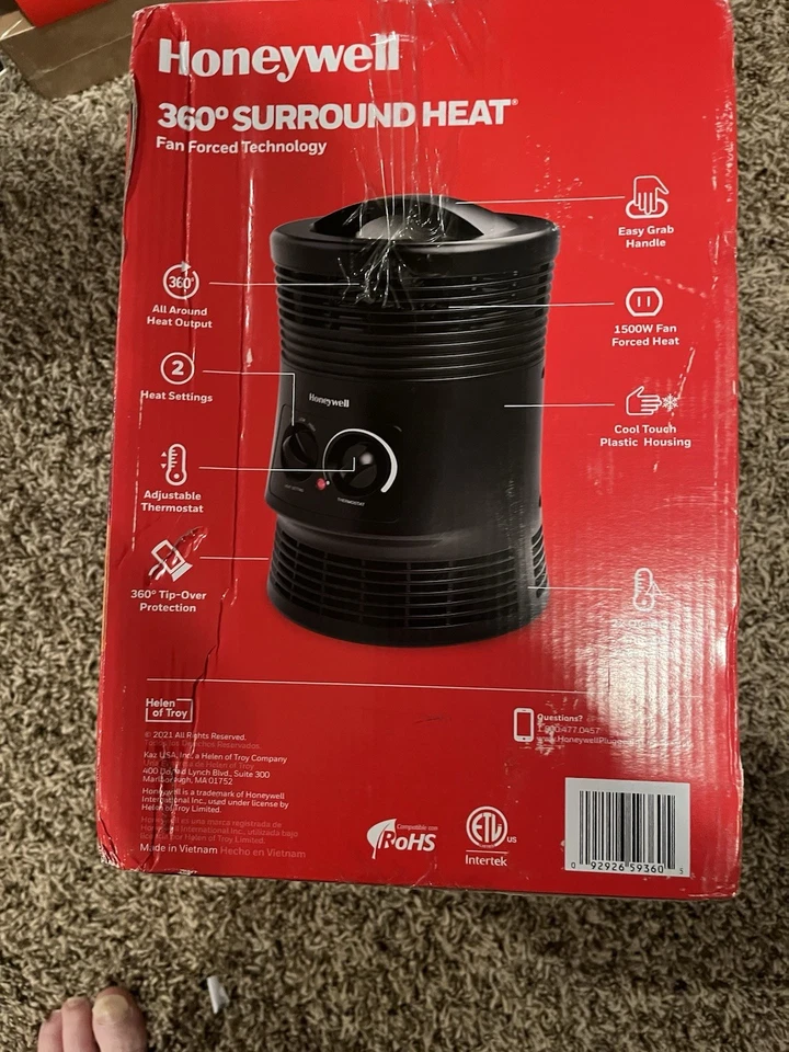 Honeywell 360 Surround Heat Black Foto 2 de 3