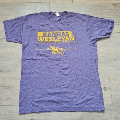 Tultex T-Shirt Kansas Wesleyan University Lila L College Vintage Style