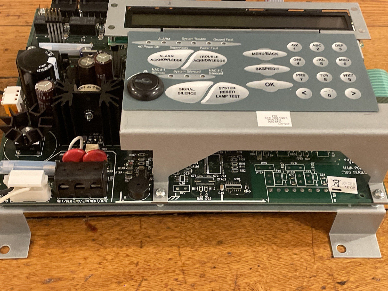 Gamewell-FCI 7100-2D Fire Alarm Control Panel