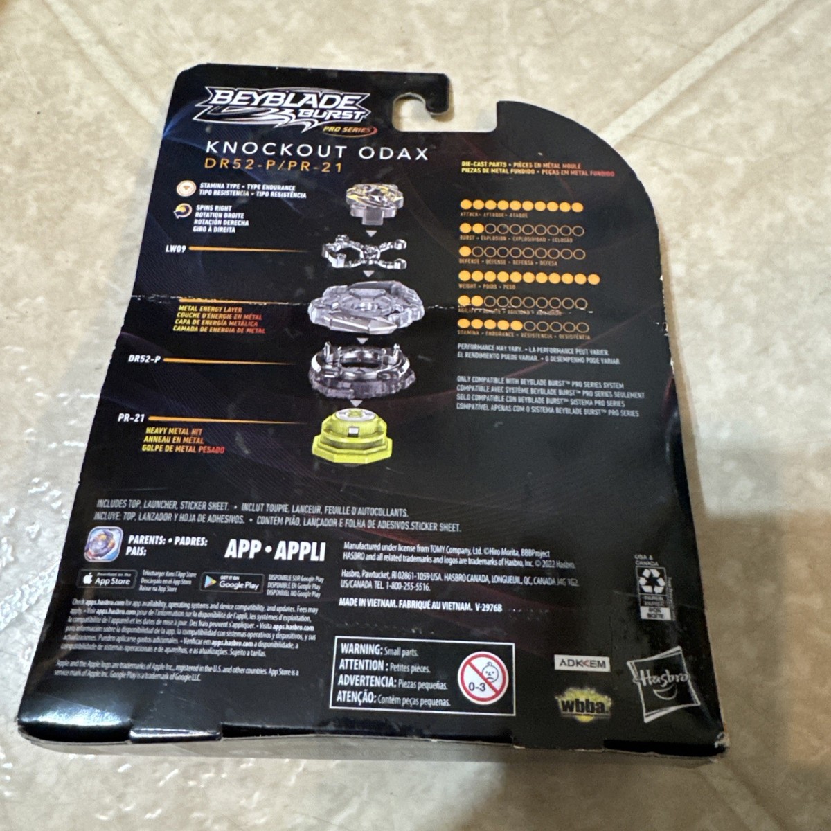 Beyblade Burst Pro Series Knockout Odax DR52-P/PR-21 | eBay
