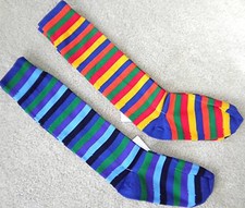 Girls RAINBOW Soccer Softball SOCKS 4 CLEATS 3-4-5-6-7