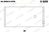 Glyco Pleuellager FüR Ford Galaxy WGR 2.3 16V Sierra GBG GB4 2.0I GBC