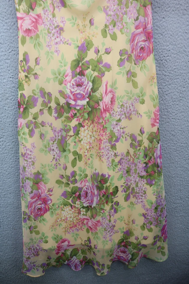 Miss Dorby Vintage Floral Chiffon Midi Dress-Cottagecore-Fairy-Size 8-Feminine - Image 2 of 4