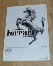 Ferrari Range Brochure 1981 - BB 512 308 GTBi GTSi Mondial 8 400 GTi UK Market