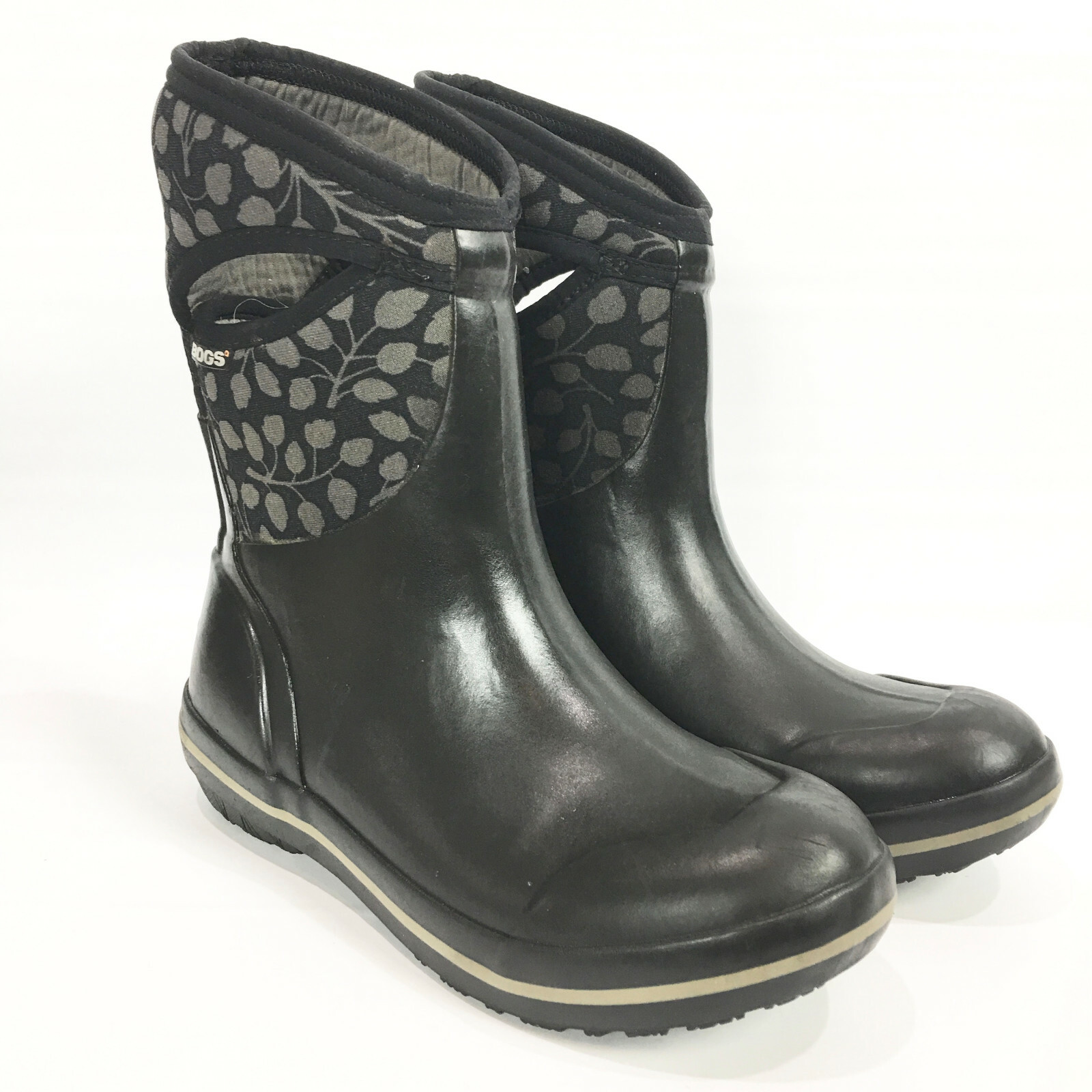 women's rain boots with pull on handles
