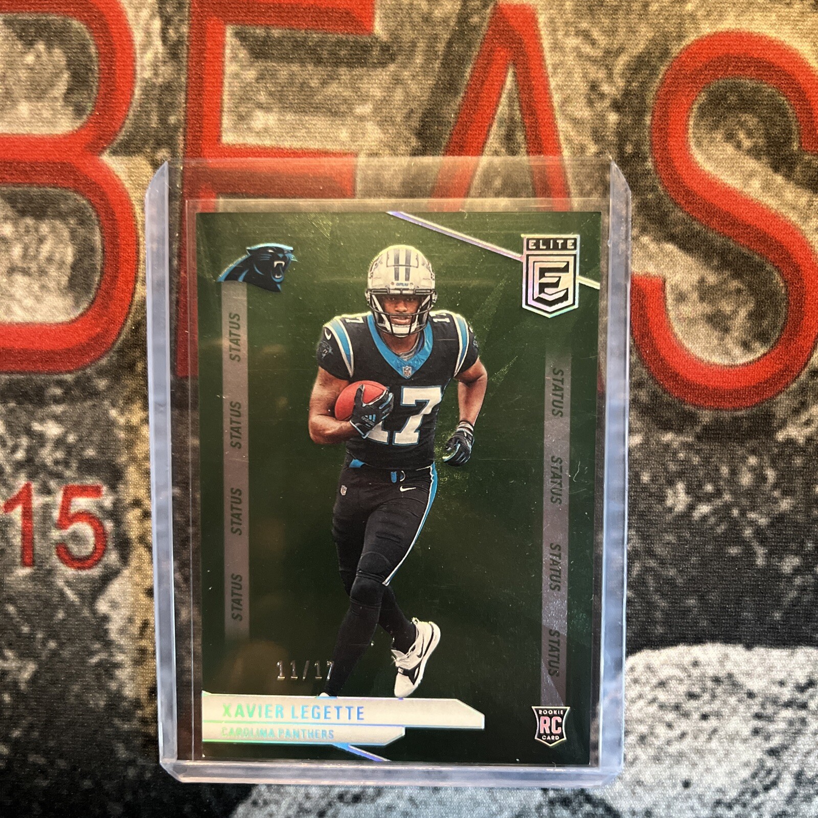 2024 Donruss Elite Xavier Legette Green Rookie #11/17 SSP STATUS Panthers