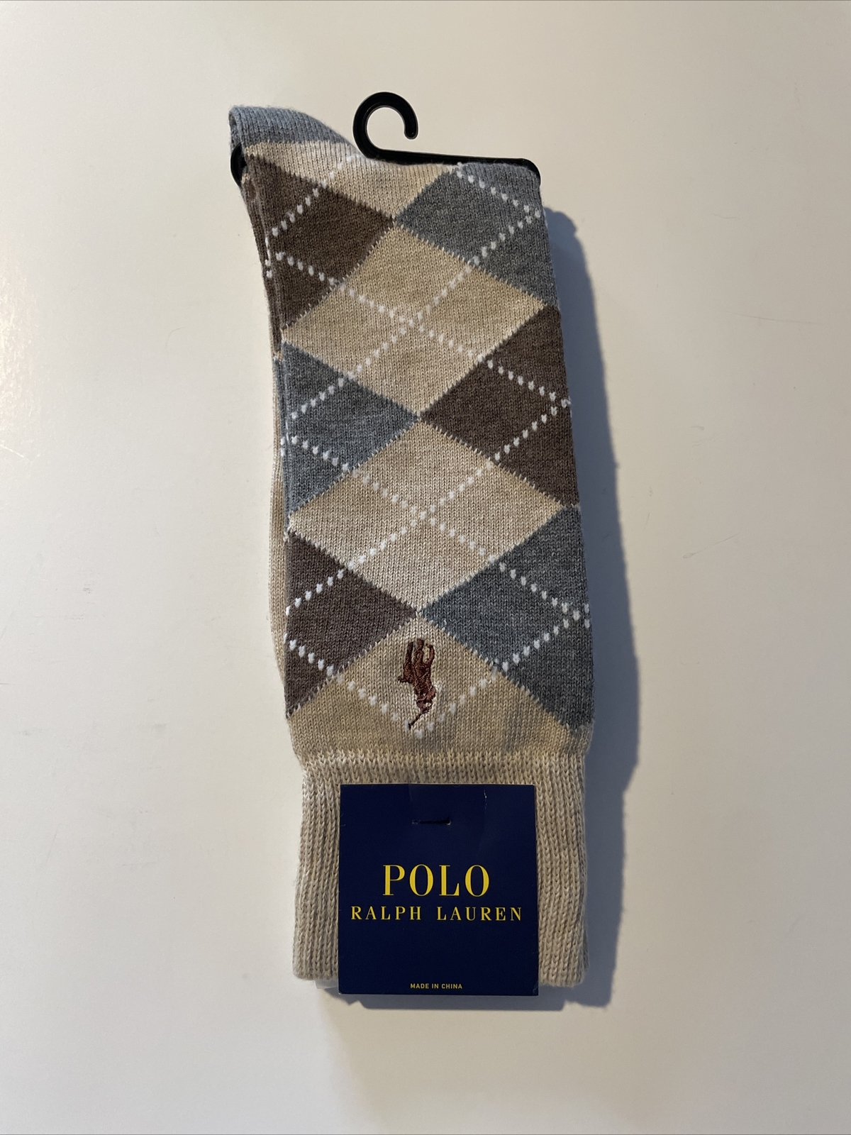 Calze Polo Ralph Lauren Classic Crew Cotone Firmate Pony Marrone 1 Paio