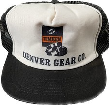 Vintage 80s 90s Timken Denver Gear Co Trucker USA Made Mesh Snapback VTG
