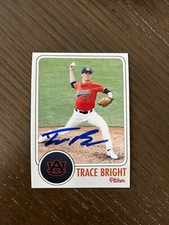 Trace Bright Autographed Signed Custom Card - Auburn Orioles
