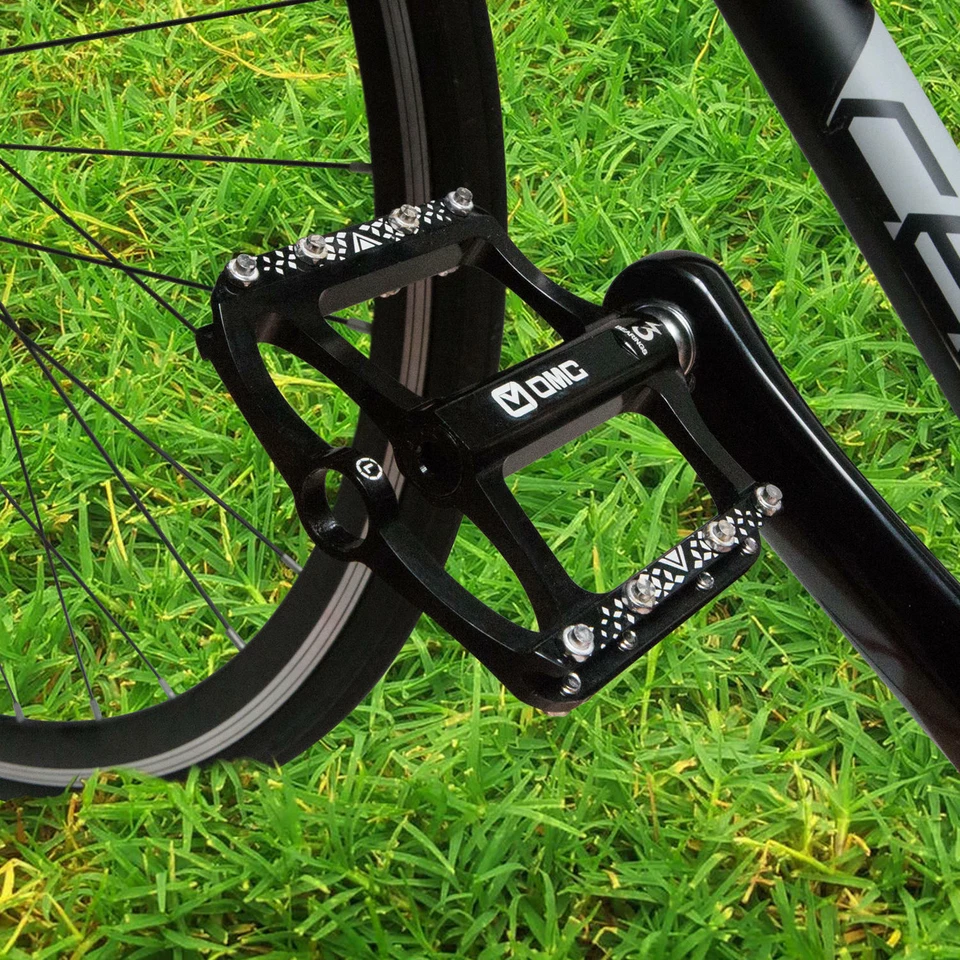 OMC-S1-BK 9/16" Plataforma de Aluminio Bicicleta de Montaña Pedales 3 Rodamientos Sellados MTB BMX Foto 2 de 4