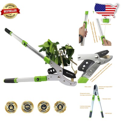 Professional Extendable Bypass Lopper with Rubberized Grip for All Gardeners