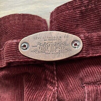 Vintage 70's Levis Corduroy Flare Pants Metal Cinch Back Vintage 70's Levis Corduroy Flare Pants Metal Cinch Back