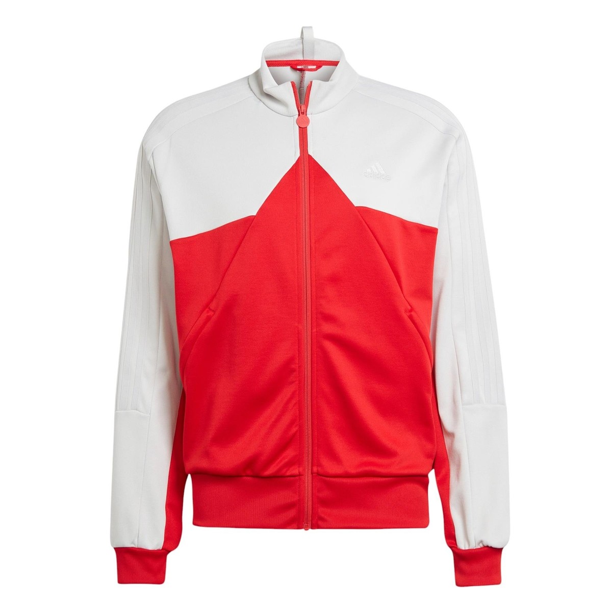 adidas MENS TIRO TRACK TOP RED WHITE JACKET FOOTBALL FULL ZIP RETRO SPORTS