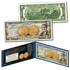 1933 GOLD DOUBLE EAGLE Coin President Franklin D. Roosevelt Genuine U.S. $2 Bill