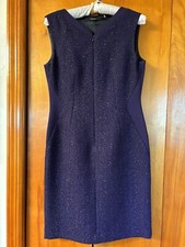 Tahari KYLE Thick Jersey Sleeveless Dress Top ~Moscow Violet size 8- gorgeous