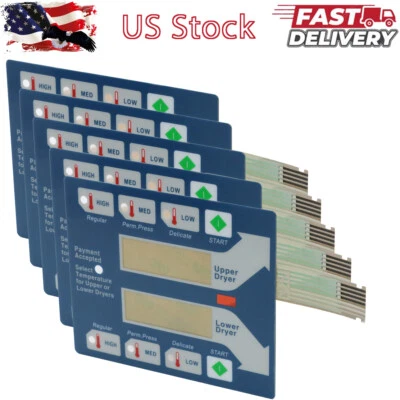 for Dexter Blue Touch Pad Dryer Green Start Square 9801-059-006 - 5Pack