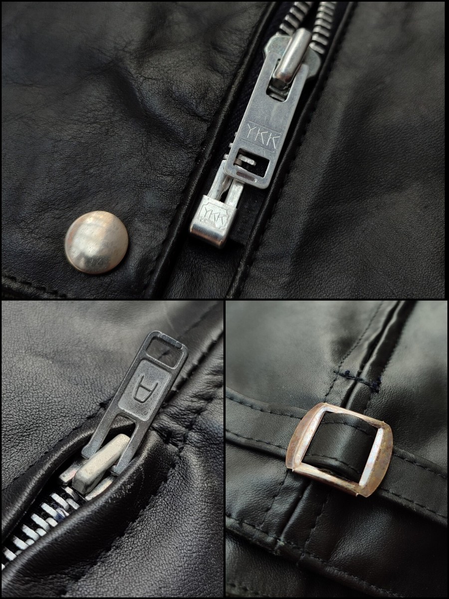 70s vintage Kett Leathers シングルライダース Lewis Leathers - 70s vintage Kett Leathers 襟付きシングル