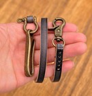 21" Vintage Men's Trucker Biker Jean Veg Tanned Leather Wallet Chain With U HOOK