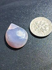 Free form Prineville Lost Blue Agate polished stone 