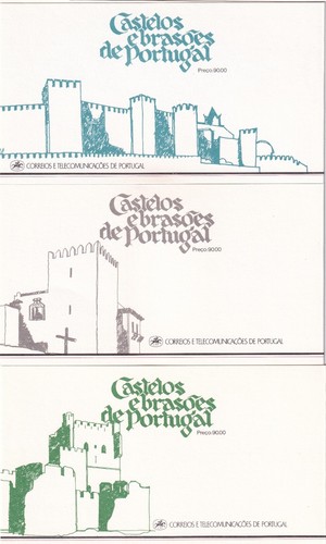 Portugal 1986-88 18 booklets (COMPLETE SET) of Castles and Shields MNH VF - 第 4/12 張圖片