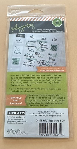 Hero Arts Clearly Kelly 13 Piece Stamp & Die Cut Set KELLY'S TAPE DC198 - Picture 2 of 2