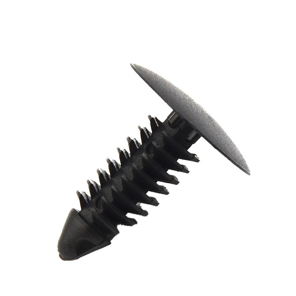 Black/7 Mm Hole Set Of 4 Bumper Plugs Clip For Front License Plate