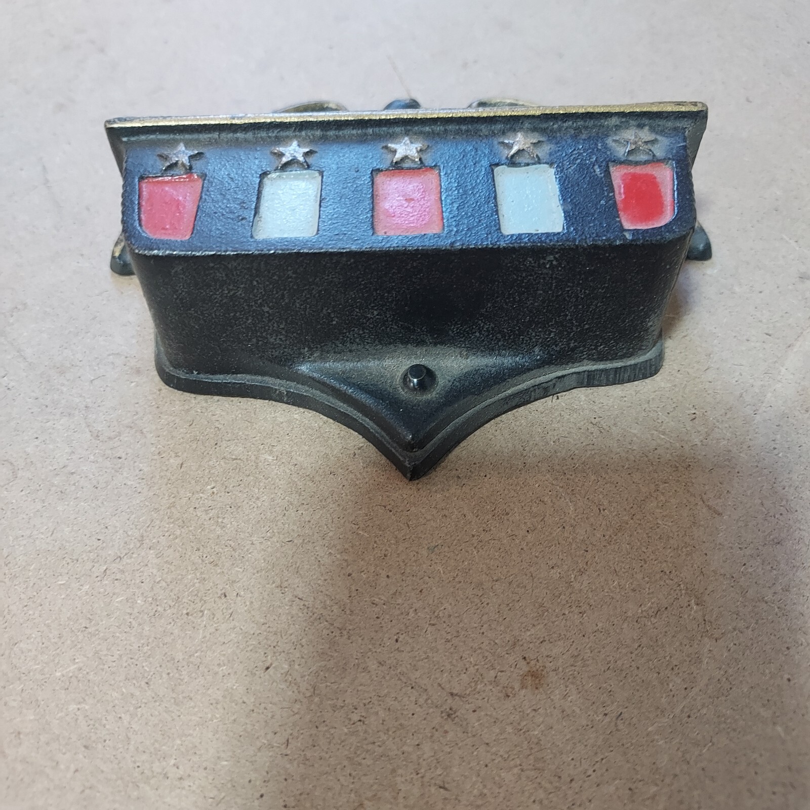 VTG Wilton Cast Iron Eagle Match Safe Holder Wall Mount Patriotic eBay