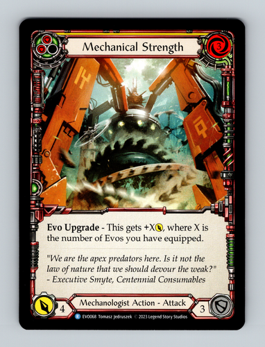Mechanical Stength [EVO067] (Bright Lights) - Flesh & Blood - Rare - Non-Foil (Y)