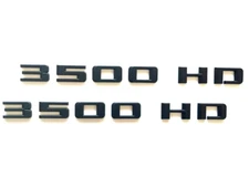 NEW CHEVROLET SILVERADO 3500HD DOORS FENDER EMBLEM BADGE NAMEPLATE MATTE BLACK