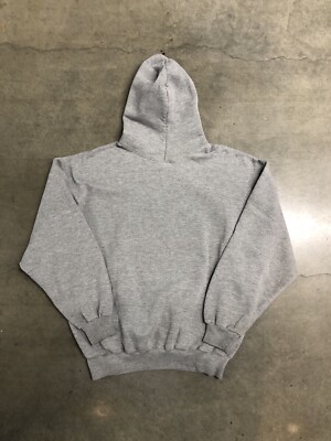 Vintage 90's Russell Athletic Spellout Hoodie Grey Sweatshirt