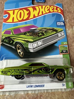 2023 Hot Wheels Layin Lowrider #237/250 Green HW Slammed