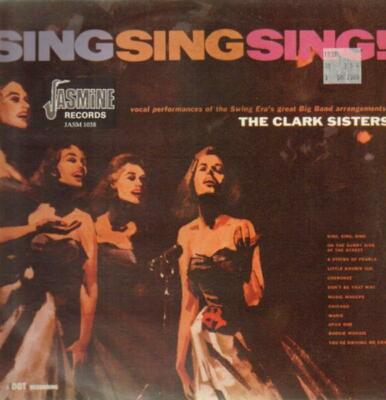 The Clark Sisters Sing Sing Sing! NEAR MINT Jasmine Vinyl LP