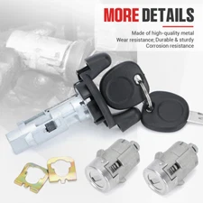 Ignition Key Switch Cylinder Kit with 2 Keys For Chevy Silverado 1500 1999 2000