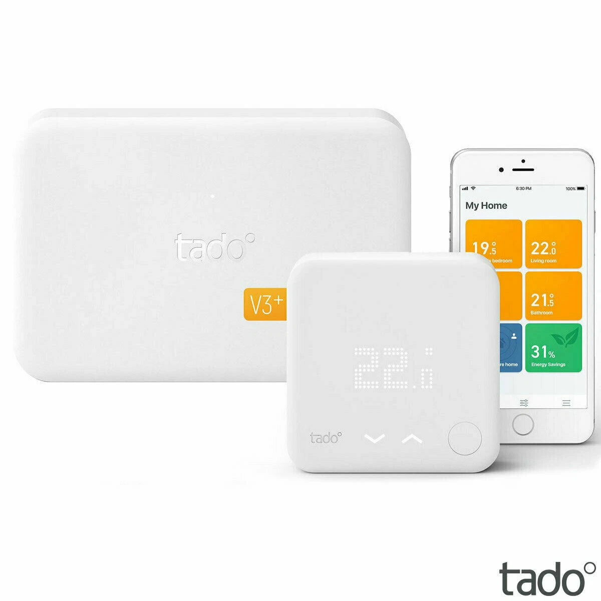 Tado° Smart Thermostat V3+ with Hot Water Control UK Stock Fast Dispatch |  eBay