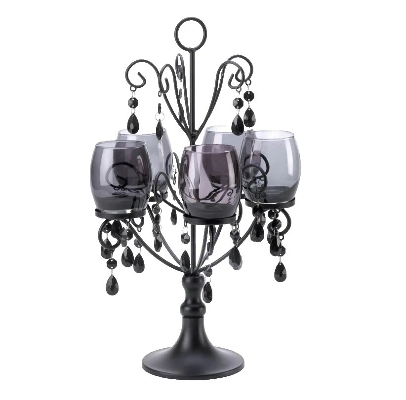 El romanticismo Vidrio Vela Candelabros