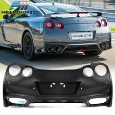 Fits 09-24 Nissan R35 GTR Upgrade 09-16 to New 2017-2022 Look Rear Bumper Cover