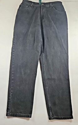 Vintage Chic by His Jeans. Women's Size 14 Petite. Black Tapered Leg Denim. 