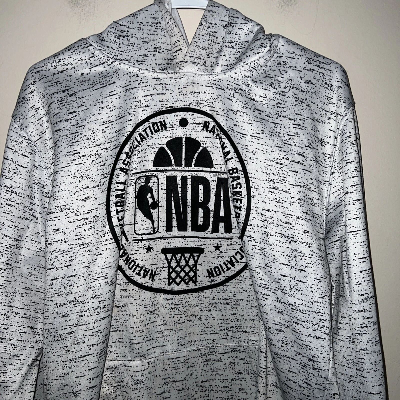 VETEMENTS Felpa con cappuccio abbigliamento con licenza NBA basket abbigliamento uomo piccola