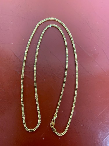 22K Yellow Gold Chain Necklace 20\