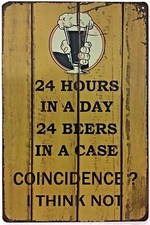 TIN SIGN 8x12 Funny beer home garage office dorm bar pub man cave door wall A66