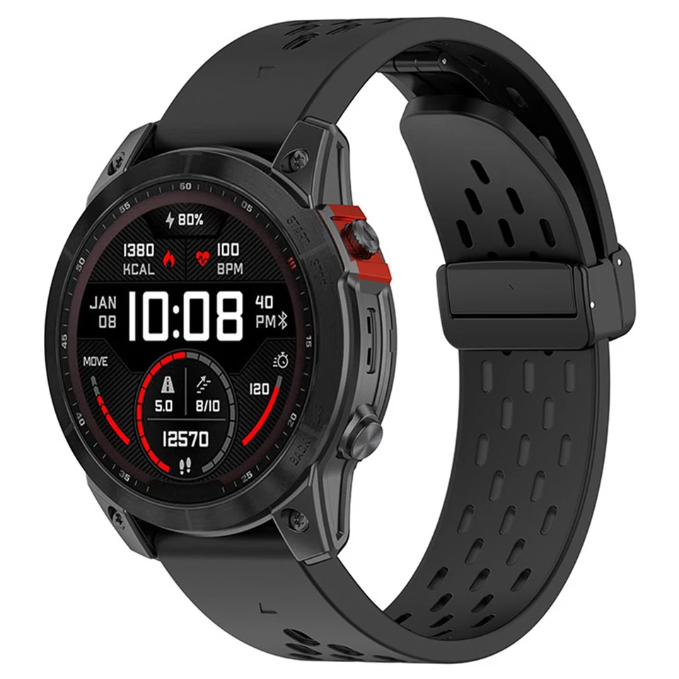 Силиконовый ремешок 20/22/26 мм для часов Garmin Epix Pro 51 мм/Descent MK3 43 мм - Изображение 2 из 4