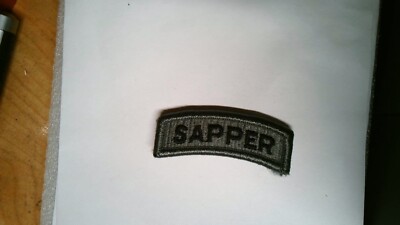 MILITARY PATCH HOOK & LOOP ACU US ARMY TAB THAT SAYS SAPPER | eBay