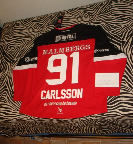LEO CARLSSON ÖREBRO HC SHL BAUER HOME JERSEY SIZE SMALL/MEDIUM NEW