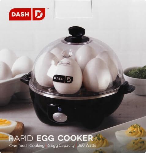 DASH Rapid Electric Egg Cooker 6 Egg Capacity for Perfect Hard Boiled Eggs DASH Rapid Electric Egg Cooker 6 Egg Capacity for Perfect Hard Boiled Eggs